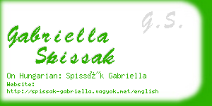 gabriella spissak business card